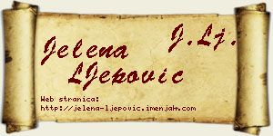 Jelena LJepović vizit kartica